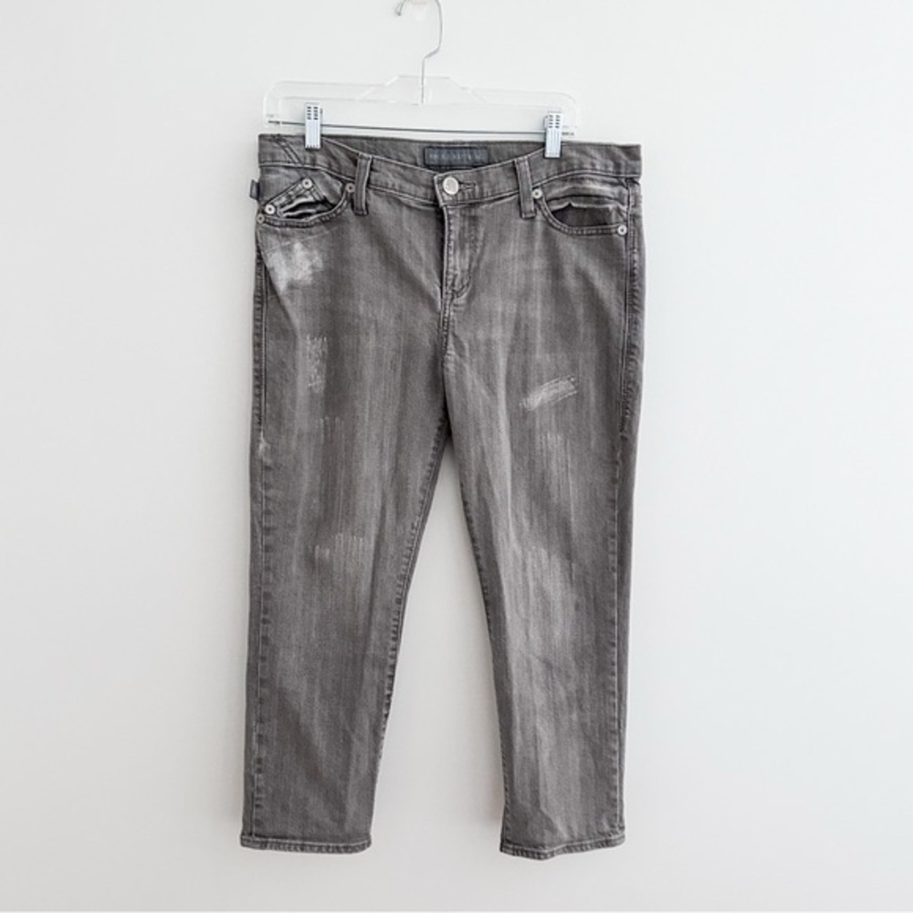 Rock & Republic Hamburg Capri Cropped Jeans in Gray Wash